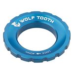 Wolf Tooth | Centrelock Rotor Lockring Blue | Customisable Bike Accessories And Components Precision Engineered