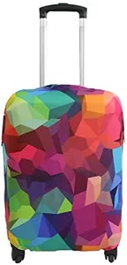 Explore Land Travel Luggage Cover Suitcase Protector Fits 18-22 Inch Case (Geometry, S)