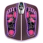 LOZLTX Upgrade Foot Massagers for Pain and Circulation [Highly Efficient Blood Energy-20 Minute Recovery] EMS Foot Massager [Multiple Massage Options-8 Functions 32 Intensities]