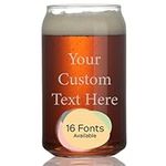 Personalized Beer Can Glass Engrave