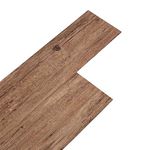 INMOZATA 36Pcs Self-Adhesive PVC Flooring Planks Floorboard Planks Waterproof Floor Wall Stickers for Kitchen Bathroom Home Floor Tile (Walnut)