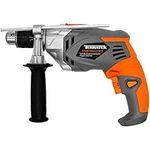 Terratek Corded Hammer Drill 1050W Variable Speed 0-3100RPM, 2 in 1 Hammer Drill & Electric Drill Function for Concrete, Steel & Wood with Auxiliary Handle Included