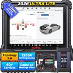 Autel Scanner MaxiCOM Ultra Lite: 2026 Top Intelligent Diagnostic Scan Tool with 2-Year Update, Upgrade of MaxiSys Ultra MS919 MS909, ECU Programming/Coding, Topology Map, Active Test 40+ Service
