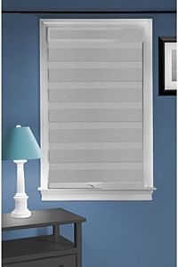 Cordless Celestial Sheer Double Layered Window Shade 23x72 - Heather Grey