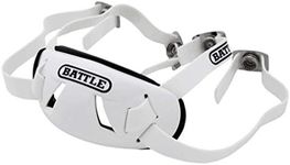 Battle Football Chin Strap, White, 