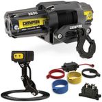 Champion Power Equipment XL 3500-lb. ATV/UTV Synthetic Rope Winch Kit