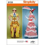 Simplicity Creative Patterns 8159 Misses' Cosplay Costumes with Corsets, H5 (6-8-10-12-14)