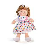 Bigjigs Toys, Phoebe Doll (25cm), Toddler Toys, Bigjigs Doll, Rag Doll, Soft Toys, Dolls, Toys For 1 Year Old Girls, Baby Dolls