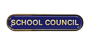 Capricornone School Council Gel Domed School Bar Badge (Blue)