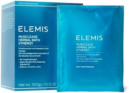 ELEMIS Musclease Herbal Bath Synergy | Calming Muscle Tension and Relaxation Therapy Soak Relieves Aches, Pains and Tension Post-Workout | 10 Sachets