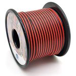 22awg 0.35mm² Electrical wire 2 Cord Extension Cable 100ft DC 12V/24V/300V Stranded Tinned Copper wire for LED Strips Ribbon Lamp Light