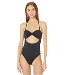 Billabong Women's Sol Searcher One Piece Swimsuit, Black Pebble, Small