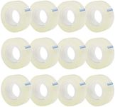 12 Rolls Transparent Tape Refills, 