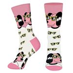 Funny Dog Socks for Women Ladies Mom Teenage Girls- Novelty Fun Cute Funky Animal Crazy Silly Socks 4-7 Mothers Day Valentine Christmas Stocking Fillers Gifts Presents for Dog Lovers Sister Girlfriend