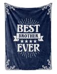 InnoBeta Gifts for Brother Adult from Sister, Bed Flannel Blankets Throws for Brothers for Birthday, Christmas (50"x 65") - Best Brother Ever