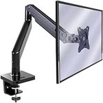 Invision Monitor Arm Bracket Mount for most 24-49 Inch Screens [Not Compatible with 49" Curved Screens] VESA 75-100mm Ergonomic Height Adjustable Desktop Clamp Tilts Extends 2-15kg (MX450)