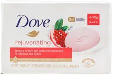 Dove Rejuvenating Pomegranate and Hibiscus Tea Scent Soap Bar 90 g (4 Pieces)