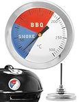 HomeTools.eu® - Temperature-resistant analogue BBQ grill thermometer cooking thermometer, for retrofitting for BBQ smoker grill pots roasting dish smoker oven, diameter 5.2 cm, 0 °C - 300 °C.