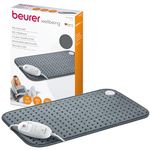 Beurer HK123 XXL Heat Pad, Longer Electric Pad For Even More Comforting Warmth And Relaxation, 3 Temperature Settings & Automatic Switch-Off, 60 x 30 cm