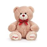 burton+BURTON Personalized Valentine's Day Teddy Bear - Plush Stuffed Animal Toy with Custom Name