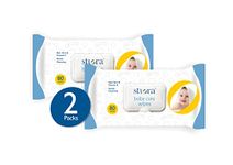 STIORA Baby Wipes with Lid - 80 Wipes/Pack (Combo Offer Pack of 2) - Aloe Vera and Vitamin E Extract - Soft Cleansing, Moisturizing and Nourishing Skincare Wet Wipes for Babies