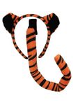 Elope Tiger Costume Ears Headband and Tail Accessory Kit