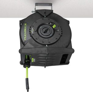 Flexzilla Levelwind Retractable Air Hose Reel 3/8" x 75 ft – Heavy Duty Hybrid