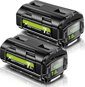 2Pack 7000mAh 40V Replacement for Ryobi 40V Battery Compatible with Ryobi 40 Volt Lithium Battery OP4026A OP4015 OP40602 OP40261 OP40401 OP40601 OP4050A OP40601 Compatible with 40V Cordless Tools