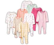 TuddyBuddy 100% Cotton Romper/Sleepsuits/Jumpsuit/Onesie Set for Baby Girl (Pack of 5 Zipper Sleepsuits - Assorted, 0-3 Months)