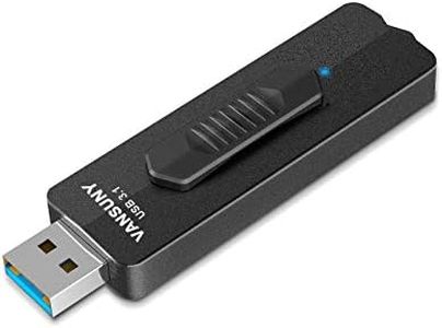 Vansuny USB 3.1 Flash Drive 256GB, 400MB/s Super Speed Flash Drive, USB 3.1 Gen 2 Solid State USB Drive, Retractable Thumb Drive, Metal USB Memory Stick, Portable Jump Drive