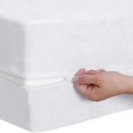 HIGH LIVING Zipper Anti allergy Bed bug Waterproof Mattress Protector Encasement cover (small Double/4 ft)