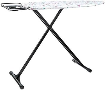 Amazon Basics Ironing Board with H-Shaped Iron Rest, Medium, 122x38 cm - Black