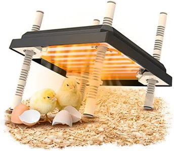 Brooder Heater For Chicks, Chick Brooder Heating Plate, Poultry Brooder Box, Egg Incubator, Chicken Brooder For 15 Chicks, Adjustable Height Brooder Heater(Black)