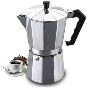 3D CREATIONS Let's Brew Coffee With 2 cup 100 ML Premium Grade Aluminium Stovetop Percolator Italian Style Perculator Coffee Maker Moka Pot Coffee Brewing Brew Filter Coffe Kapi Brewing Espreso coffee