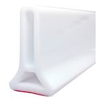 39Inch Collapsible Shower Threshold Water Dam 2" High Shower Barrier Water Stopper 2" Tall Shower Water Guard To Keep Water In Shower Dry And Wet Separation Bathroom Wheelchair Accessible 3.28Ft