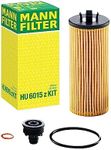 MANN-FILTER HU 6015 z KIT Oil Filter - CARS + TRANSPORTERS, Black