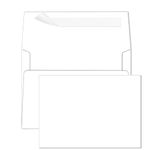 Blank Note Cards and Envelopes, Goefun 100 Pack 5 x 7 Flat Cardstock and A7 Envelopes Self Seal for Wedding, Invitations, DIY Cards, Thank You Cards & All Occasion (Unfolded)