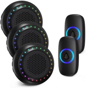 Wireless Doorbell PHYSEN Door bell Chimes with Mute Mode, 58 Ringtones