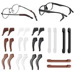 Eyeglasses Retainers, 13 Pairs Eyeglass Ear Grips, Silicone Eyeglass Ear Hooks for Glasses, Sunglasses, Presbyopia, Sports Glasses (3 Colors)