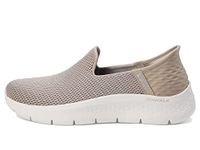 Skechers Womens Women's Hands Free Slip-ins Go Walk Flex-Relish Sneaker, Taupe/Blue, 8.5