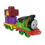 Thomas & Friends Toddler Toy My First Percy Push-Along Train with Stacking Cargo for Kids Ages 18+ Months, HXP53