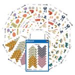 AVERY Zweckform Set of 189 baby photo album stickers (photo frame, photo lettering, photo/gift decoration for pregnancy diary, bullet journal, baby gifts, greeting cards) 51026