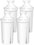 4-Pack Water Filter Replacements for Brita Water Pitchers and Dispensers, NSF 53 Certified to Reduce Chlorine and Bad Taste, BPA free