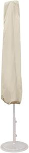 Treasure Garden Umbrella Cover for 6 Foot to 8.5 Foot Round/Octagon Umbrellas w/Champagne-RhinoWeave Fabric