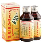 RHINO RESEARCH PRODUCTS Rhino Tulsi Plus Expectorant |Ayurvedic Cough Syrup| 100ml (Pack of 2)