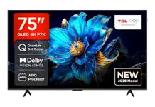 TCL 75P7K-UK 75" QLED 4K Ultra HD HDR Google TV (Google Assistant, Freeview Play, Dolby Atmos, Dolby Vision, HDR10+, 120Hz Game Accelerator, Motion Clarity，2025 New Model)