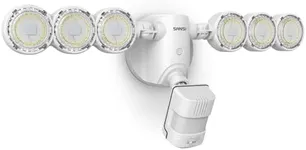 SANSI 45W 6000LM Motion Sensor Outdoor Light, 5000K Dusk to Dawn Eave Mount Security Light, 4 Modes, Wide 320°Angle Illumination, for Yard, Soffit, Garage, Doorways Eco Series Wired
