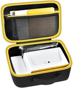 Case Compatible with Kodak Dock Plus for Liene M100 for Kodak Dock Premium Wi-Fi 4x6” Instant Photo Printer. Bluetooth Photo Printing Holder for Adapter, Cartridge(Black & Yellow Zipper)