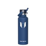 Sparrow Insulated Water Bottle 750ml - FlipFlow Metal Water Bottles with Straw Lid - BPA Free - Leakproof Stainless Steel Flask for Sport, Gym, Office, Outdoor, Travel