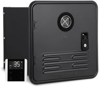 48,000 BTU RV Tankless Water Heater, 15x15 Inch On-Demand Instant Hot Water System with Remote Control, 12V DC, Compact Design for RVs and Campers, Black